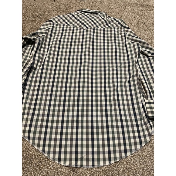 Western Frontier Mens Green Buffalo Check Pearl Snap Western Shirt Large USA - Picture 5 of 5